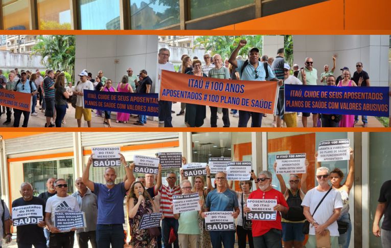 Aposentados do Itaú reforçam luta contra aumentos abusivos no plano de saúde