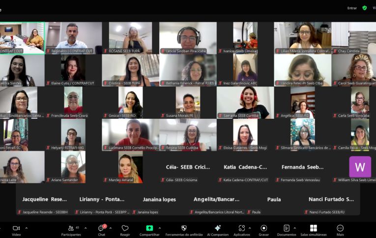 Coletivo de Mulheres da Contraf-CUT discute planos para mês de março