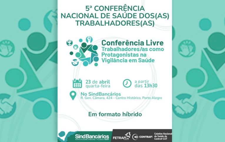 Contraf-CUT promove conferência crucial de vigilância em saúde; saiba como participar