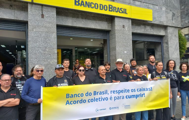 Funcionários realizam Dia Nacional de Luta em resposta ao descumprimento de compromissos assumidos pelo BB