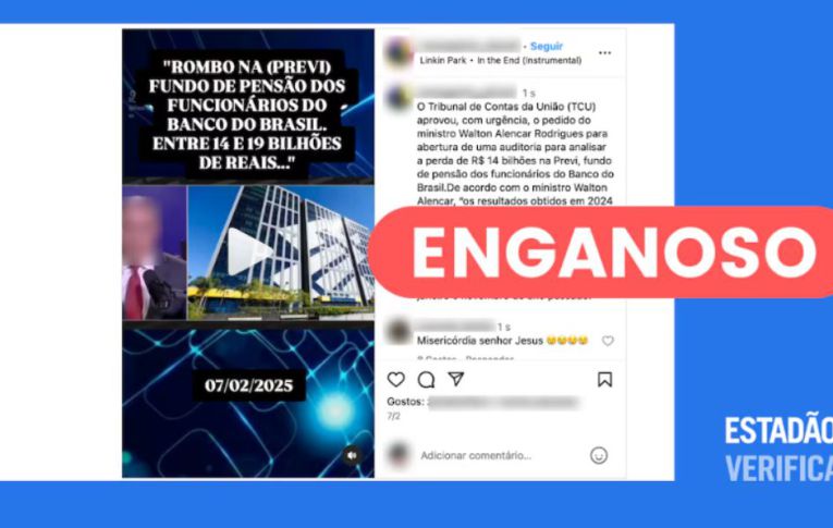 Jornal Estadão comprova uso de fake news contra a Previ