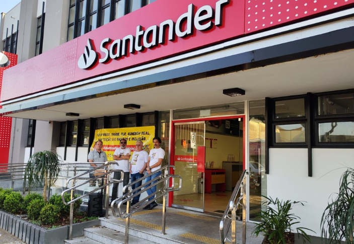 Dia Nacional de Luta Contra as Terceirizalção do Santander