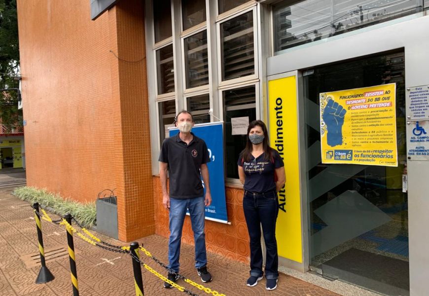Greve de 24 horas dos funcionários do Banco do Brasil