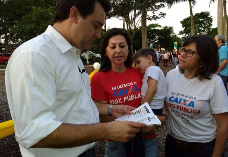 Manifestações em defesa da Caixa no Pactu