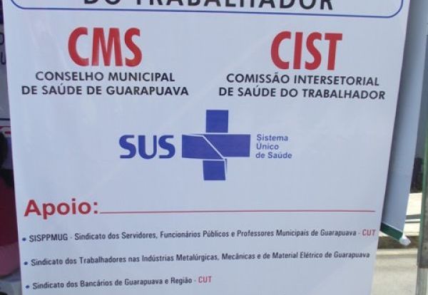 Atividade no Dia do Trabalhador no SEEB Guarapuava