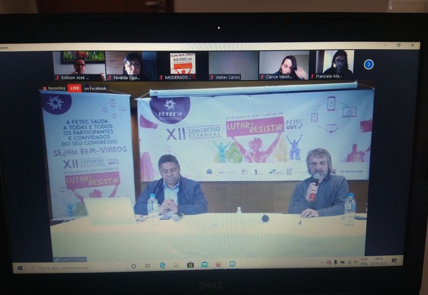 Delegados/as do Pactu no XII Congresso da Fetec-CUT/PR