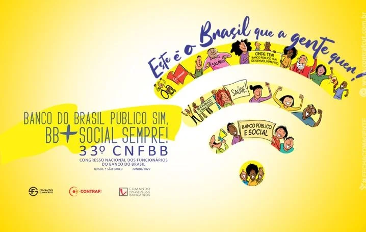 33º Congresso Nacional dos funcionários do BB acontece de 8 a 10 de junho