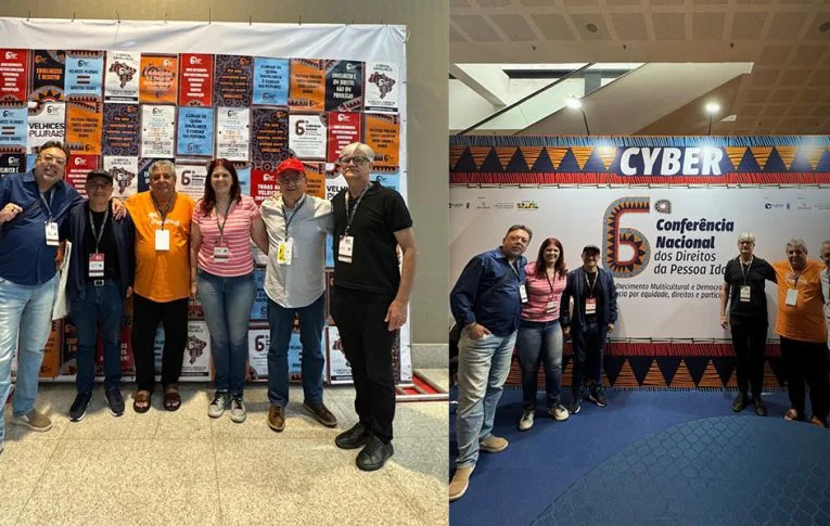 Aposentados bancários e de diversas categorias da CUT participam da 6ª Conferência Nacional dos Direitos da Pessoa Idosa em Brasília