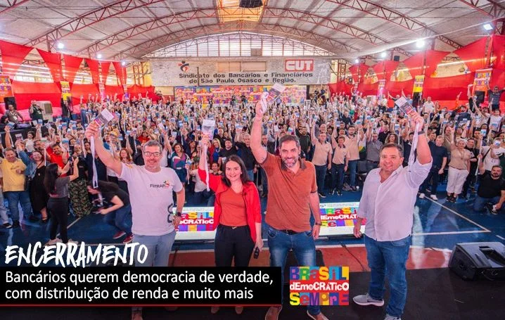 Bancários definem resoluções de luta pela democracia