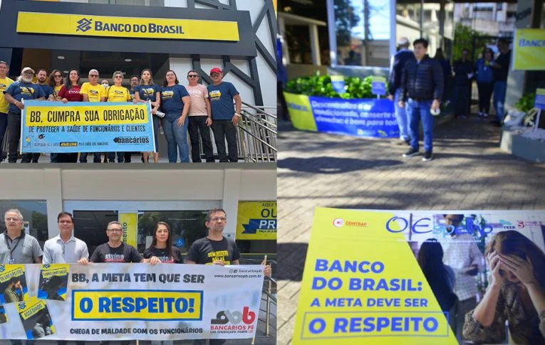 Dia Nacional de Luta no Banco do Brasil mobiliza trabalhadores em todo o país contra retirada de direitos