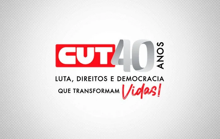 Logomarca dos 40 anos da CUT é divulgada