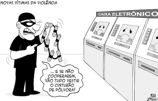 Quadrilha explode caixas eletrônicos do banco do Bradesco em Araruna/Pr