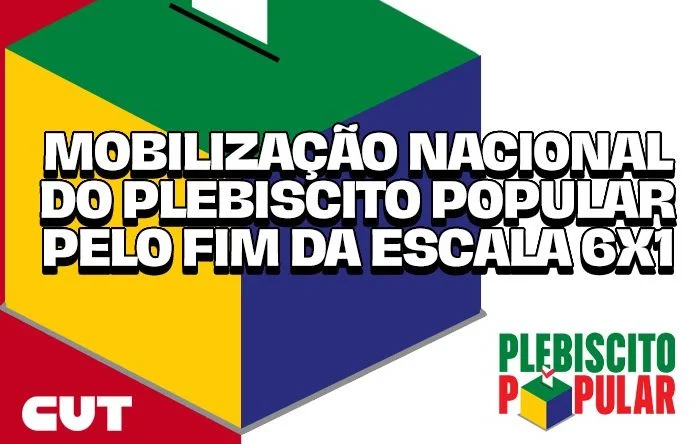 Plebiscito Popular 2025 mobiliza o país pelo fim da escala 6x1 