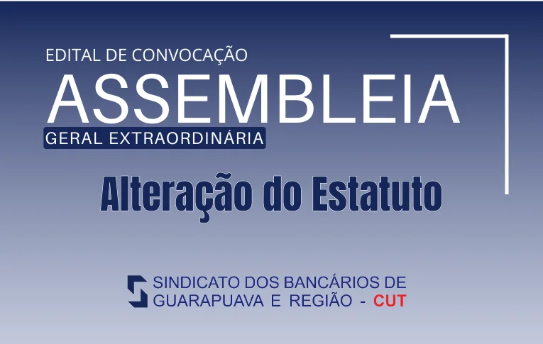Sindicato de Guarapuava convoca Assembleia para discutir propostas de alteração do Estatuto da entidade